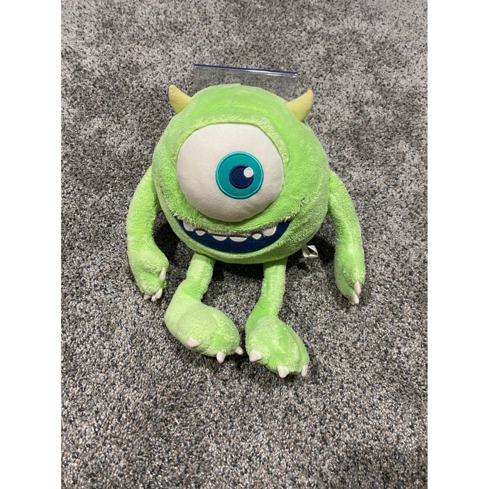 Disney Pixar Monsters University Mike Wazowski Plush Bandai 2013 Green Stuffed